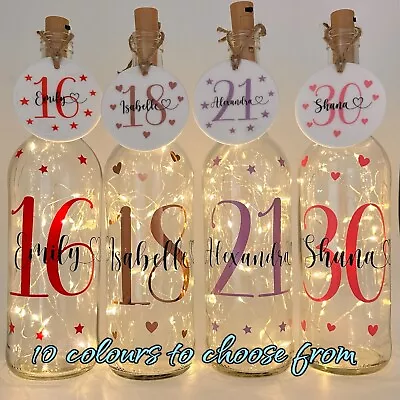 Personalised Birthday Gift For Her 16th 18th 21st 25th 30th 40th 50th 60th 70th • £5.49