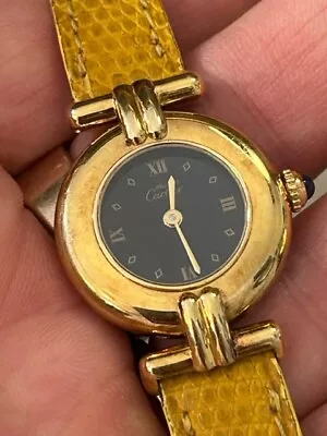 Vintage Cartier Paris Vermeil Silver Quartz Watch Working • $1500