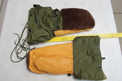 Vintage Military Arctic Extreme Cold Wool Mitten Set SIZE Medium NEW OLD STOCK • $32.97