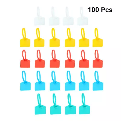 Colored Tie Tag Zip Ties - Cable Management Solution - 15 Pack - Assorted Colors • $21.67
