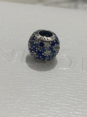 $1.85 • Buy Pandora Blue Sparkling Charm