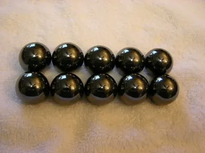 Hematite Balls/spheres Polished Magnetic 1 Inch Solid 5 Pair 10 Spheres Per Lot • $19.99