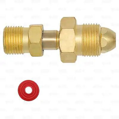 CO2 Regulator To Nitrogen Gas Tank Adapter Brass CGA580 CGA320 Male / Male • $21.99