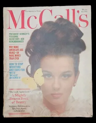 VTG July 1964 McCalls 1st Womens Magazine In Plastic Sleeve High-End Office Book • $24.99