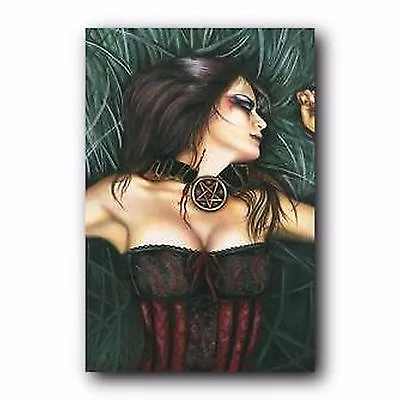 ART POSTER~Fantasy Victoria Franes Gothic Gril Lying On Grass Beautiful Fantasy~ • $14.28