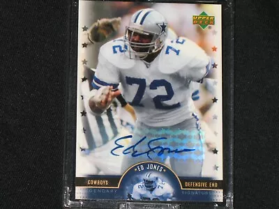 ED Too Tall JONES  2005 UPPER DECK LEGENDS  Autographed Card  DALLAS COWBOYS • $24.99