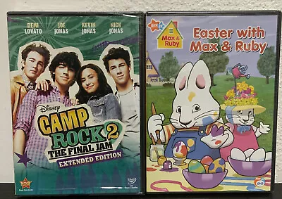 💥 Camp Rock 2: The Final Jam & Easter With Max & Ruby DVD 🆕👌‼️LOT OF 2 • $11.99