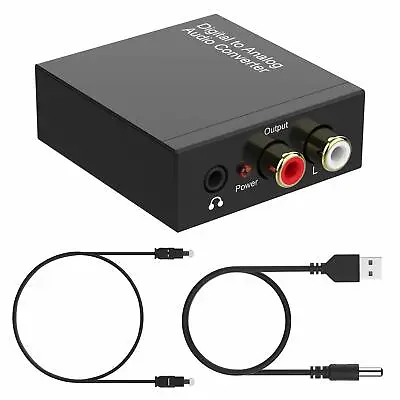 Digital To Analog Converter DAC SPDIF Coaxial Optical Convert To L/R RCA • $5.99