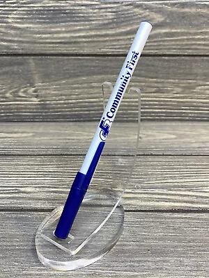 Vintage Pen Bic Community First White With Blue Cap￼ • $12.50