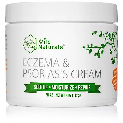 Wild Naturals Eczema & Psoriasis Cream | Dry Itchy Skin Relief No Steroids • $25.95