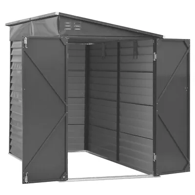 9FT Garden Garage Storage Shed Double Door Steel Frame Storage Bike Tool Sheds • £315.95