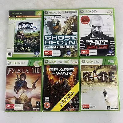 Xbox 360 Bundle Lot X6 Video Games PAL Free Tracked Postage • $30