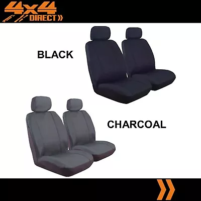 SINGLE ROW CUSTOM 9oz CANVAS SEAT COVERS FOR HOLDEN COMMODORE UTE 03-05 • $329