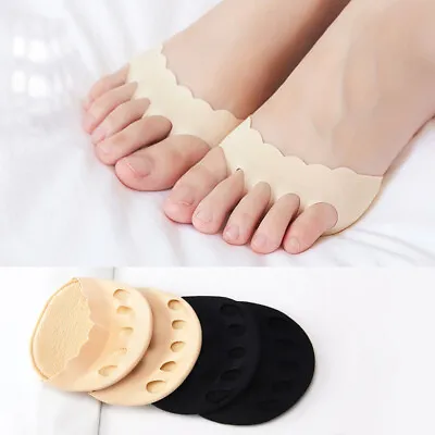 £3.66 • Buy 1 Pair Five Toes Forefoot Pad High Heels Half Insoles Invisible Foot Pain Care▪