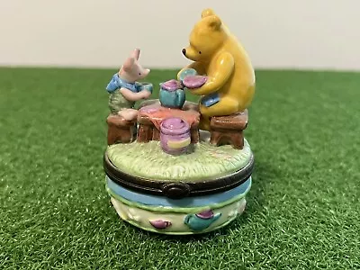 Disney Winnie The Pooh Tea Party Piglet Trinket Box 3  Midwest Of Cannon Falls • $29.99