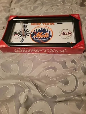 New York Mets New Sealed Quartz License Plate Clock • $30