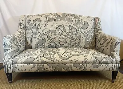 £850 • Buy Compact Edwardian Sofa / Settee - Re-covered In Lewis & Wood Bacchus
