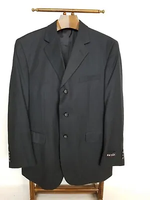 NEW RETRO Modern Dress Wear Black PinStripe Suit Jacket Size  42R Tag L New $120 • $49.99