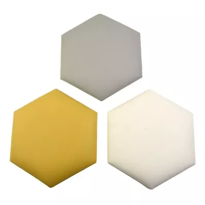 Comfortable Hexagonal 3D Wall Sticker Soft Bag Headboard For Bed Back • £11.32