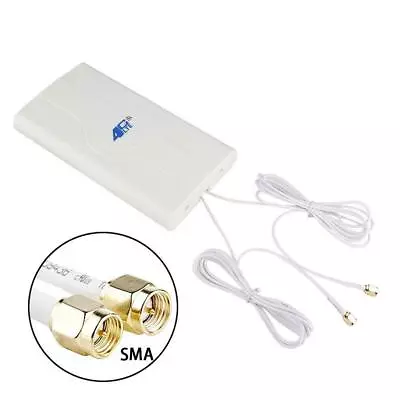 88dBi 4G LTE Antenna WiFi Signal Booster 700MHz-2600MHz Dual MIMO 2M Cable SMA • $22.59