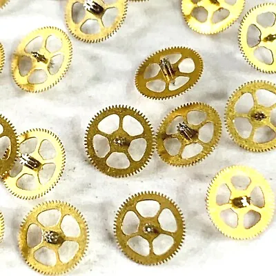 25 Watch Wheels 4.2mm Steampunk Parts Gears Vintage Watchmaker Lot Altered Art  • $4.99