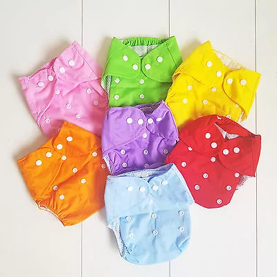 Reusable Adjustable Washable Modern Baby Cloth Nappies Diapers Insert Nappy • $7.95