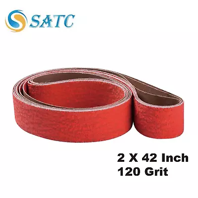 2 X 42 Inch 120 Grit EdgeCore Ceramic Grinding Sanding Belts 6 Pack • $38.99