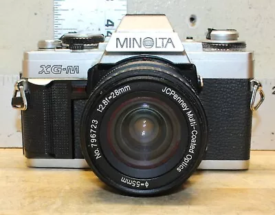 Minolta XG-M Film Camera 35mm SLR & JC Penny Lens For Parts Or Repair • $22.49