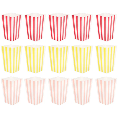  60 Pcs Popcorn Container Bowl Kids Containers Bags Party Box • £18.54