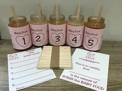 Guess The Baby Food Baby Shower Game Pink Girl 10 20 30 +players • £5.99