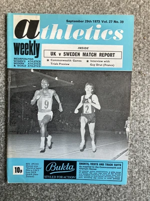 £6.99 • Buy ATHLETICS WEEKLY - 29 September 1973 - Guy Drut; Ian Stewart