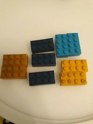 LEGO Brand Erasers 9 Chima Set Colors Used Please Read. B10 • $6.99