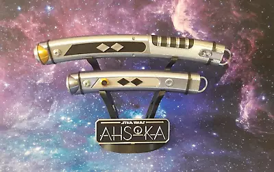 Ahsoka Tano Lightsabers & Stand (Ahsoka) Colour 3d Printed 1:1 Scale • £69.99