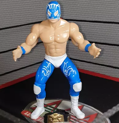 BLUE PANTHER Mexican Wrestler Toy 7  Tall - Juguete De Luchador Mexicano • $14.99