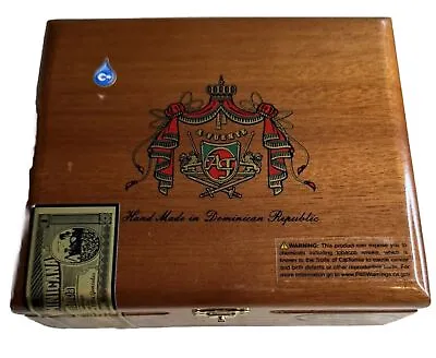 A. Fuente Empty Wood Hinged Cigar Box Hand Made Dominican Republic • $7