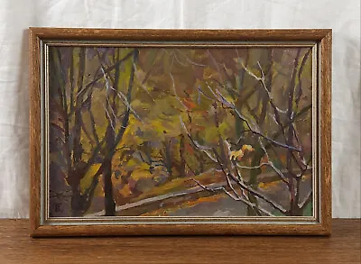 Autumn Landscape Vintage Landscape Original Oil Painting Artist Krishtopenko • $175