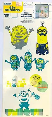 6 Despicable Me Minions Movie Wall Stickers Repostionable Decal Room Party Decor • $8.25