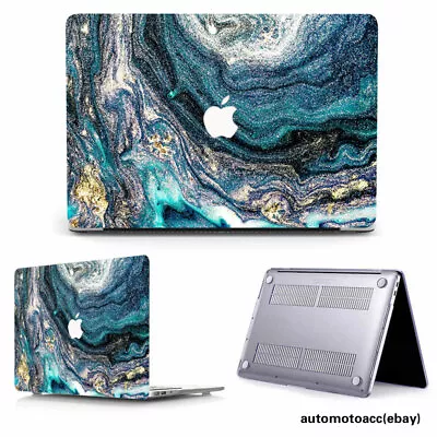 Creative Marble Case For Macbook Pro Air 11'' 12'' 13'' 15'' 16''+Keyboard Cover • £22.79