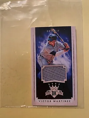 A41669 -  2015 Diamond Kings DK Minis Materials #138 Victor Martinez Jersey/99 • $8