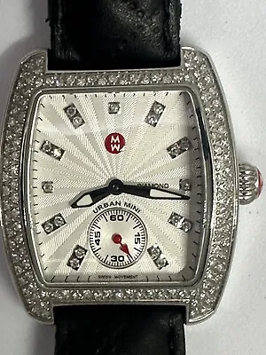 Michele Urban Mini Diamond Watch Women MW02A01A2942 New Battery White Dial 29MM • $499.99