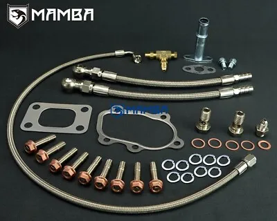 Turbo Oil & Water Line Gasket Install Kit For GT25R GT28R GT30R T25 5 Bolt Hsg • $91.99