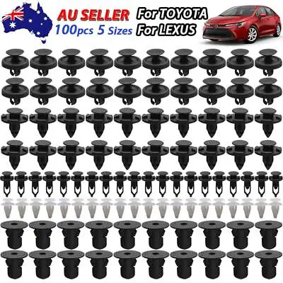 100X For Toyota Trim Panel Clips Bumper Fender Body Splash Guard Push Pin Rivet • $20.99