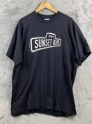 Vintage Sunset Blvd 10086 T Shirt Single Stitch Size XL Musical Movie • $19.99