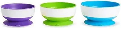 Munchkin Stay Put Suction Bowls With Strong Suction Pack Of 3 • £10.19