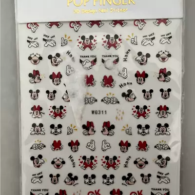 Mickey Minnie Mouse Nail Art Stickers • $8