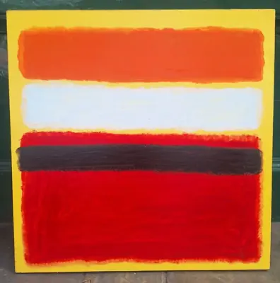 Gorgeous Mark Rothko Oil On Canvas 1961 In Good Condition Large Painting Nice • $700