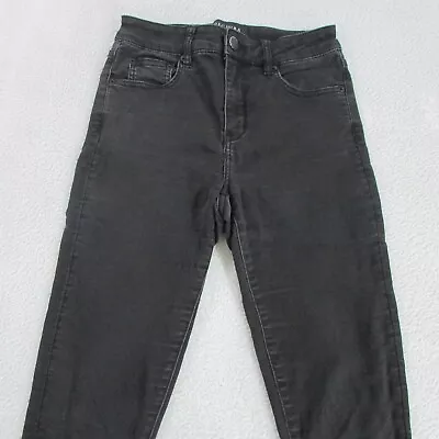 Decjuba Jeans 10 L28 Black Skinny Ankle Denim Mid Rise Womens • $29.95