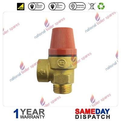 £9 • Buy Ferroli Optimax 25C, 25S 3 Bar PRV Pressure Relief Safety Valve  PRV 39800130