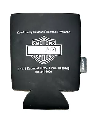 Harley Davidson Motorcycle Koozie Coozie Kauai Lihue Hawaii Black Kawasaki • $11