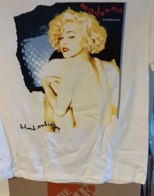 MaDonna Blonde Ambition 1990 Pioneer T Shirt • $200